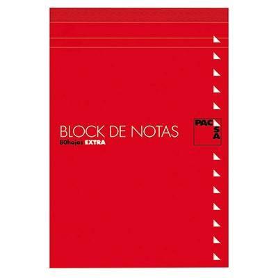 PACSA - BLOCK DE NOTAS CON TAPA Fº 80h LISO (Ref.18902)