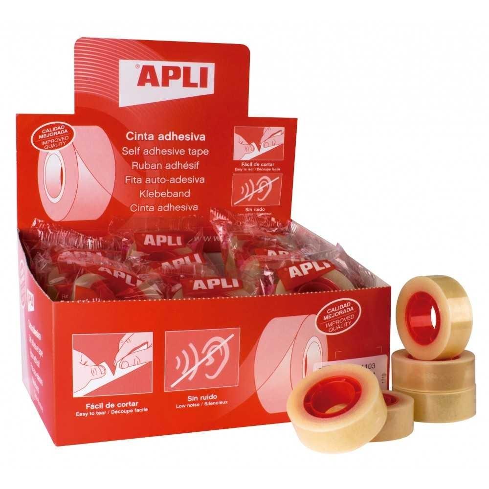 APLI - CINTA ADHESIVA TRANSPARENTE rollo 33x19 (Ref.11103)