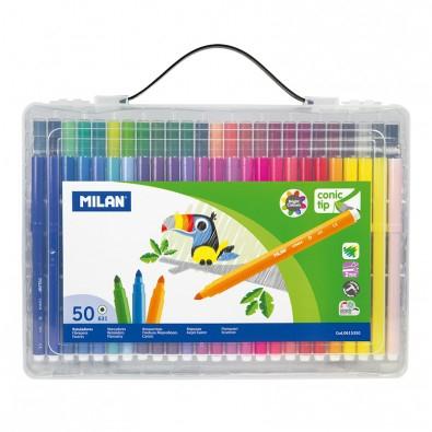 MILAN - ROTULADOR FIBRA PUNTA CONICA ESTUCHE 50 (Ref.615350)