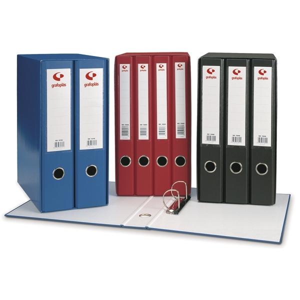 GRAFOPLÁS - MODULO ARCHIVADORES palanca GRAFCOLOR 2 uds.Fº 75mm NEGRO (Ref.7279210)