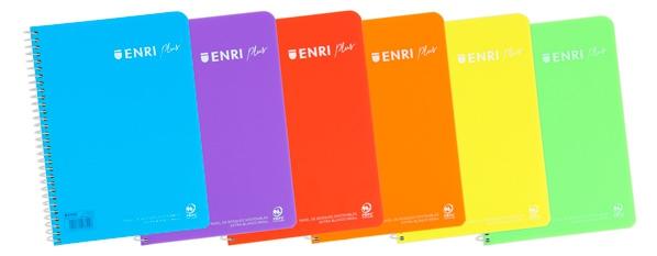 ENRI - BLOCK PLUS tapa PP Fº 80h HORIZONTAL 90g SURTIDO (6 col.) (Ref.400133584)