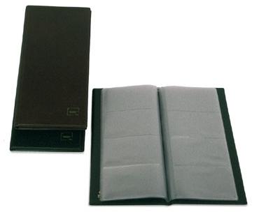 GRAFOPLÁS - PORTATARJETAS AMERICANO BASIC PARA 160 TARJETAS 290X140MM PVC NEGRO (Ref.3771010)