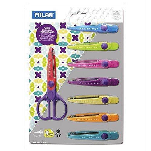 MILAN - TIJERA INFANTIL ZIG-ZAG CON 8 HOJAS INTERCAMBIABLES (Ref.14930908)