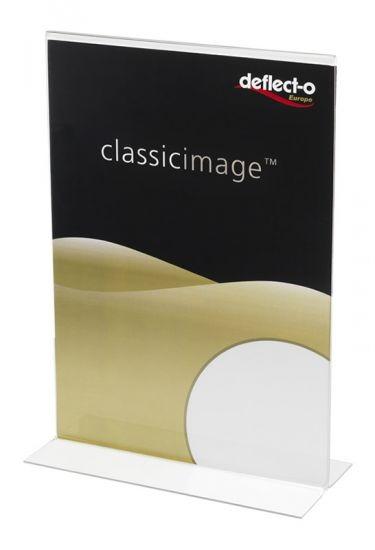 DEFLECTO - EXPOSITOR SOBREMESA DEFLECT-O EN FORMA DE T A4 VERTICAL CRISTAL (Ref.DE47801 CS TP)