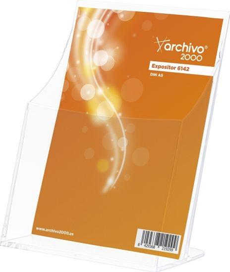 ARCHIVO 2000 - PORTAFOLLETOS A.2000 A5 VERTICAL 1 COMPARTIMENTO PREMIUM CRISTAL (Ref.6142 CS TP)