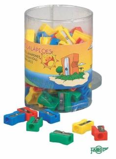 FAIBO - Sacapuntas/Afilalapices PLASTICO RECTANGULAR BOTE de 100 (Ref.PB2)
