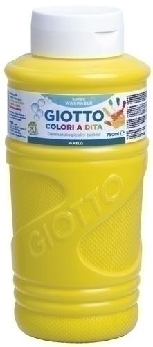 GIOTTO - PINTURA de DEDOS 750 ml (bote) AMARILLO (Ref.F536002/F472902)