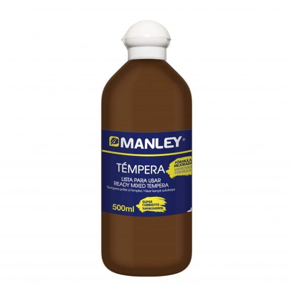 MANLEY - TÉMPERA PREPARADA MARRÓN-TIERRA SIENA TOSTADA BOTELLA DE 500 ML (Ref.MNP18782)