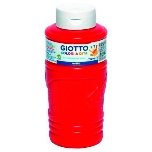 GIOTTO - PINTURA de DEDOS 750 ml (bote) ROJO (Ref.F536010/F472910)