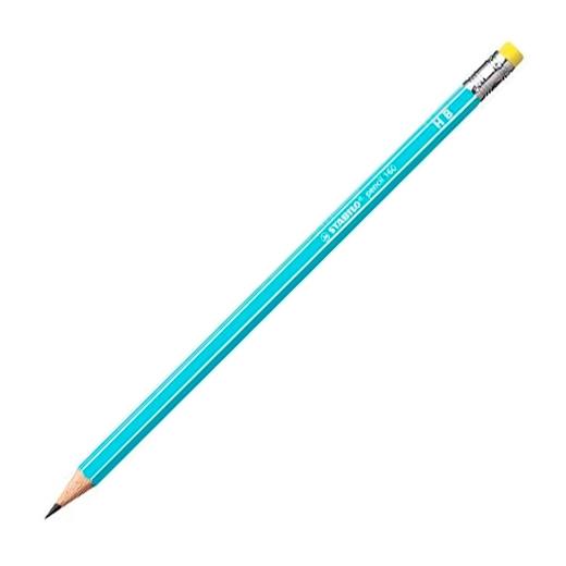 STABILO - LAPIZ de GRAFITO HEXAGONAL CON GOMA 2160 HB AZUL (Ref.2160/02-HB)