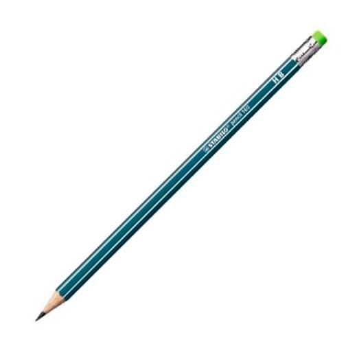 STABILO - LAPIZ de GRAFITO HEXAGONAL CON GOMA 2160 HB PETROLEO (Ref.2160/HB)
