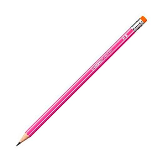 STABILO - LAPIZ de GRAFITO HEXAGONAL CON GOMA 2160 HB ROSA (Ref.2160/01-HB)