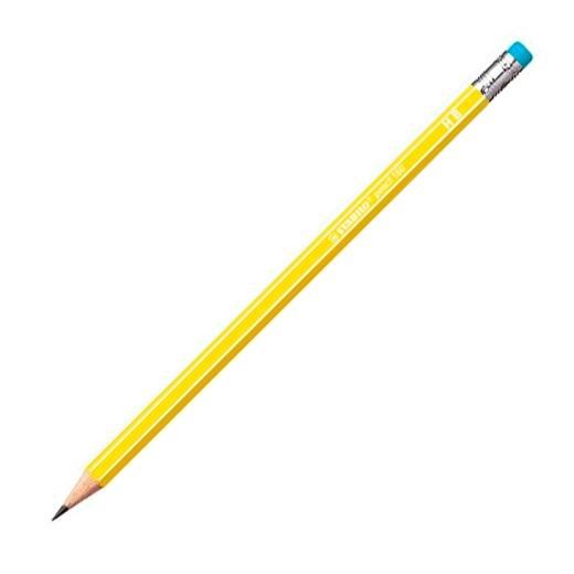 STABILO - LAPIZ de GRAFITO HEXAGONAL CON GOMA 2160 HB AMARILLO (Ref.2160/05-HB)