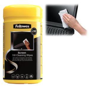 FELLOWES - TOALLITAS LIMPIADORAS PARA PANTALLA DISPENSADOR DE 100 (Ref.9970330)