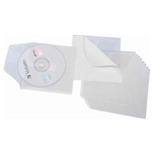 GRAFOPLÁS - FUNDA CD/DVD GRAFOPLAS PVC 127x127 BOLSA DE 10 ADHESIVAS (150µ) (Ref.13700000)