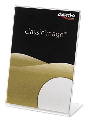 DEFLECTO - EXPOSITOR SOBREMESA EN FORMA DE L VERTICAL 90X60X30 MM (Ref.DE480801 CS TP)