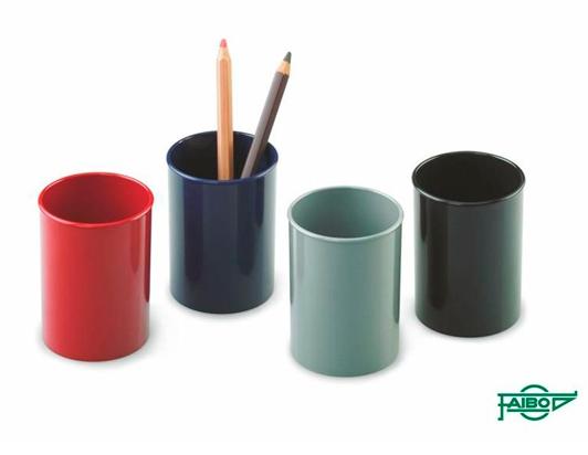 FAIBO - CUBILETE PORTALÁPICES PLÁSTICO OPACO NEGRO (Ref.205-02)
