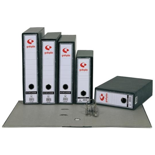 GRAFOPLÁS - CAJA para ARCHIVADOR OLEF 4º NATURAL 82mm JASPEADO (Ref.7140000)
