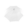 BLANCA - Paraguas de poliester blanco 105 cm de diametro mango suave de madera apertura manual cierre con velcro (Ref. 9215 BLANCO)