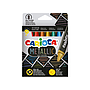 CARIOCA - Lapices de cera metallic triangular caja de 8 colores surtidos (Ref. 43163)