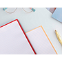 ANTARTIK - Cuaderno espiral liderpapel A4 micro tapa forrada 80h 90 gr cuadro 5mm 1 banda 4 taladros rosa claro (Ref. KB24)