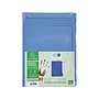 EXACOMPTA - Carpeta dossier uñero clean safe cartulina 400 gr din A4 azul paquete de 5 unidades (Ref. 48122E)