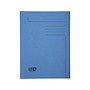 EXACOMPTA - Subcarpeta cartulina clean safe din A4 con 2 solapas azul 400 gr paquete de 5 unidades (Ref. 33122E)