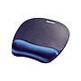 FELLOWES - Alfombrilla para raton con reposamuñecas de espuma memory foam azul 230x196x20 mm (Ref. 9172801)