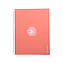 ANTARTIK - Cuaderno espiral liderpapel A4 micro tapa forrada80h 90 gr horizontal 1 banda 4 taladros color rosa claro (Ref. KB34)