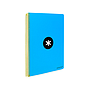ANTARTIK - Cuaderno espiral liderpapel A4 tapa dura 80h 100gr cuadro 4mm con margen color azul (Ref. KB08)