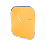 LEITZ - Reloj cosy de pared silencioso cristal 30x30 cm amarillo (Ref. 90170019)