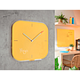 LEITZ - Reloj cosy de pared silencioso cristal 30x30 cm amarillo (Ref. 90170019)