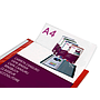LIDERPAPEL - Carpeta 30 fundas canguro pp din A4 rojo translucido portada y lomo personalizable (Ref. JC20)