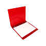 LIDERPAPEL - Carpeta 4 anillas 25 mm mixtas polipropileno din A4 rojo translucido (Ref. CH30)