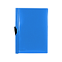 LIDERPAPEL - Carpeta dossier pinza lateral polipropileno din A4 azul translucido 60 hojas pinza deslizante (Ref. DP28)