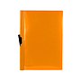 LIDERPAPEL - Carpeta dossier pinza lateral polipropileno din A4 naranja fluor opaco 30 hojas pinza deslizante (Ref. DP22)