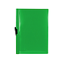 LIDERPAPEL - Carpeta dossier pinza lateral polipropileno din A4 verde translucido 60 hojas pinza deslizante (Ref. DP29)