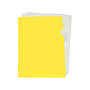 LIDERPAPEL - Carpeta dossier uñero polipropileno din A4 amarillo fluor opaco 20 hojas (Ref. BL19)