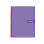 LIDERPAPEL - Cuaderno espiral A4 crafty tapa forrada 80h 90 gr cuadro 4mm con margen color violeta (Ref. BJ79)