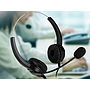 MEDIARANGE - Auricular biaural diadema con microfono cable 2 mt (Ref. MROS304)
