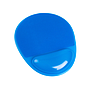 Q-CONNECT - Alfombrilla para raton reposamuñecas de gel pvc color azul 210x245x20 mm (Ref. KF17227)