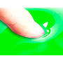 Q-CONNECT - Alfombrilla para raton reposamuñecas de gel pvc color verde 210x245x20 mm (Ref. KF17228)
