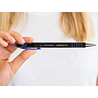 Q-CONNECT - Boligrafo retractil con grip 0,7 mm color azul (Ref. KF00673)