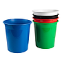 Q-CONNECT - Papelera plastico azul opaco 13 litros dim. 275x285mm (Ref. KF19032)
