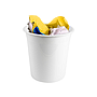 Q-CONNECT - Papelera plastico gris opaco 13 litros dim. 275x285mm (Ref. KF19033)