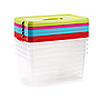 BLANCA - Caja multiusos plastico 10 l numero 24 tapa de color con asa 385x230x175 mm (Ref. 11680)