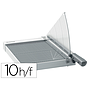 LEITZ - GUILLOTINA DE PALANCA PRECISION HOME OFFICE A4 BASE PLASTICO LONGITUD CORTE 380 MM CAPACIDAD DE CORTE 10 HOJAS (Ref.90190000-2101970)