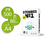 STEINBEIS Nº1 - Papel Fotocopiadora 100% RECICLADO CLASSIC WHITE - DIN A4 - 80gr - Paquete 500h (Ref.40002076)