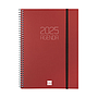 FINOCAM - AGENDA ANUAL 2025 BASIC OPAQUE - Espiral - Semana Vista - E10 - 155x212mm - Burdeos (Ref.742767425)