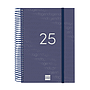FINOCAM - AGENDA ANUAL 2025 - Espiral - Día Página - E10 155x212mm - AZUL (Ref.741101025)